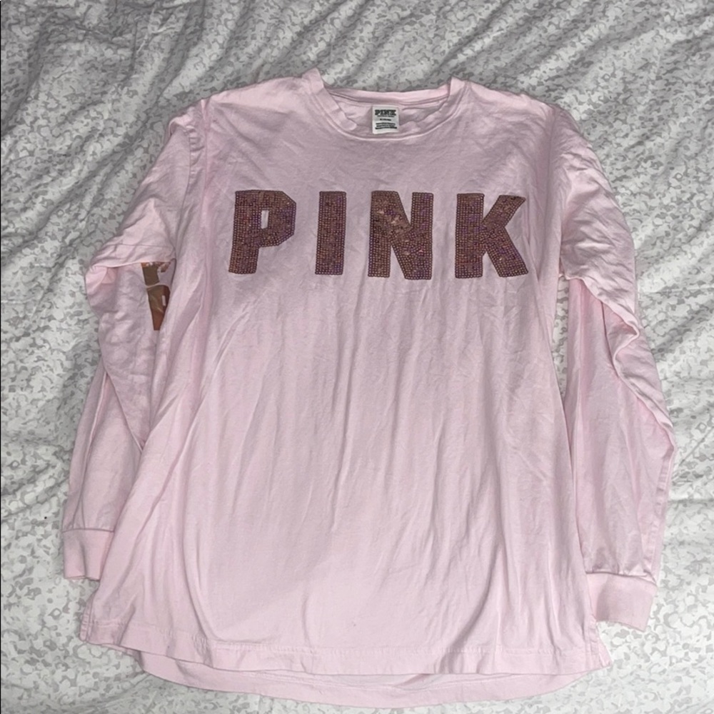 PINK long sleeve w/ sequence